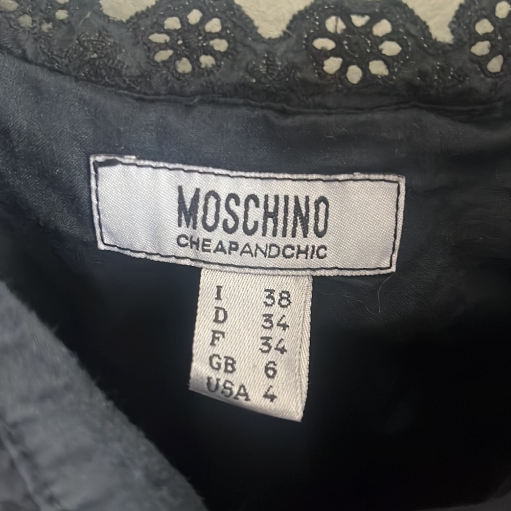 Moschino Cheap And Chic Eyelet Patchwork Lace/ Cr… - image 3